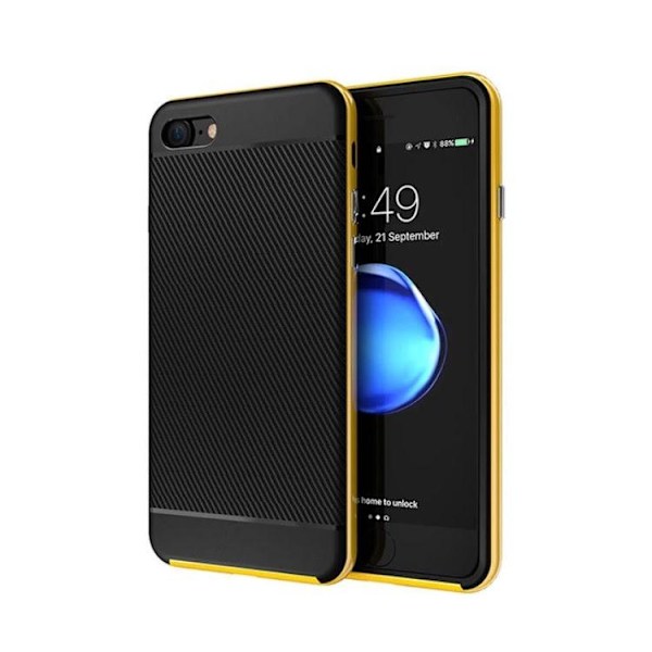 iPhone 7 - Stötdämpande Hybridskal DUBBELT SKYDD Grå