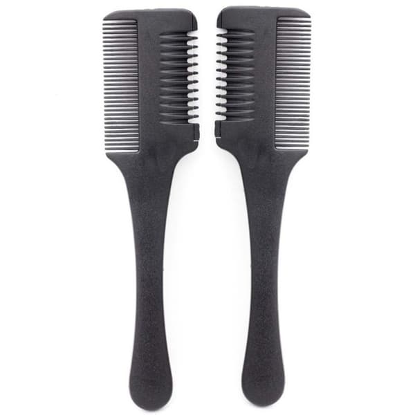 Praktisk Styling-Kam med Barberblad Svart
