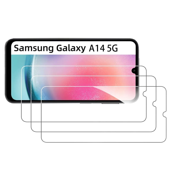 Samsung galaxy A14 5G Skärmskydd i Härdat glas Transparent