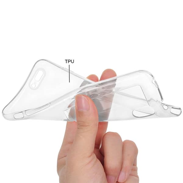 iPhone 15 Kepsfunktion & Kortfack Genomskinlig