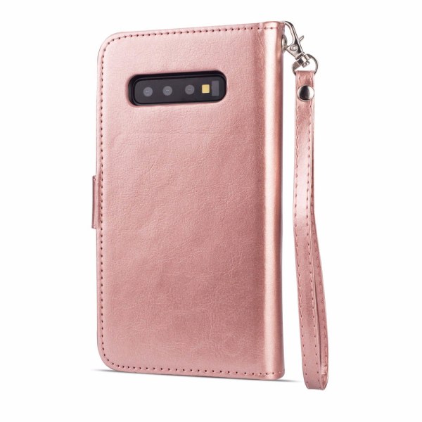 9-Card Wallet Case - Samsung Galaxy S10 Rosaröd