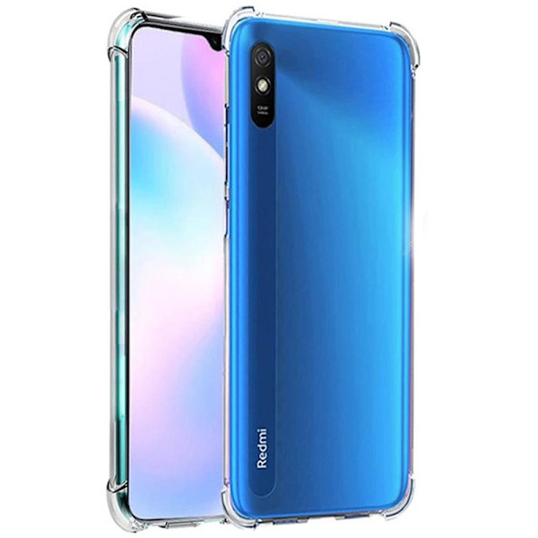 Xiaomi Redmi 9AT - Stilsäkert Stöttåligt Silikonskal Blå/Rosa