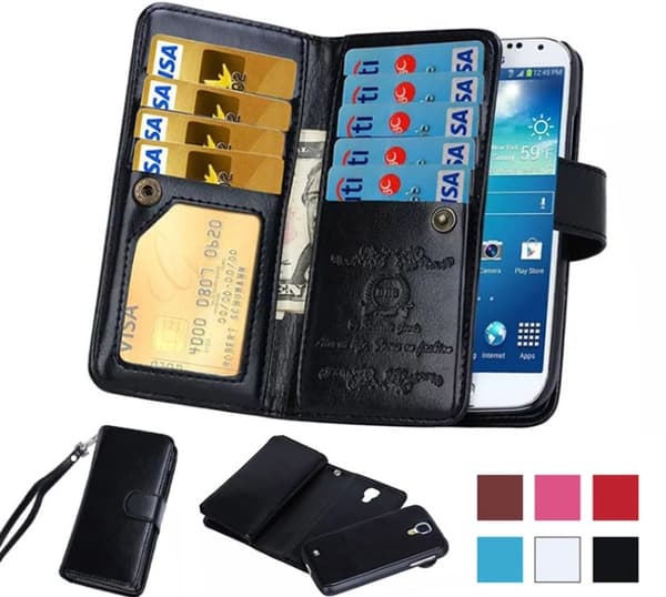 Plånboksfodral med 9 kortfack från ROYBEN Samsung Galaxy S8+ Vit
