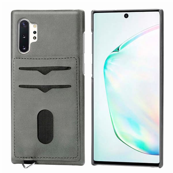 Elegant Skal med Kortfack - Samsung Galaxy Note10 Plus Rosa Rosa