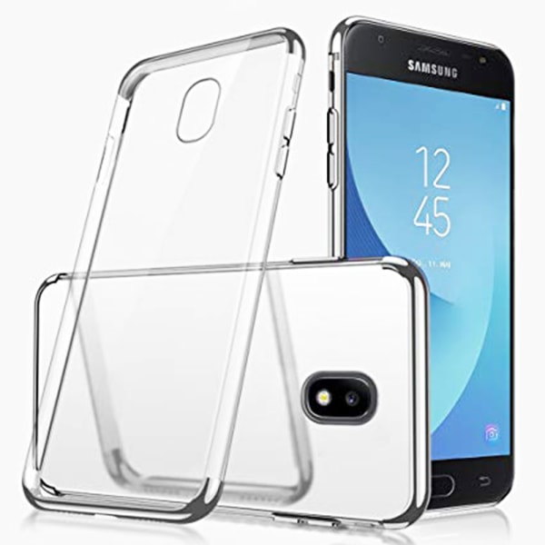 Ainutlaatuinen ohut silikonisuojus Floveme - Samsung Galaxy J5 2017 Silver