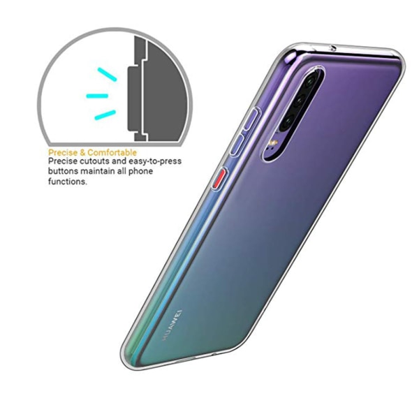 Silikone etui - Huawei P30 Transparent/Genomskinlig