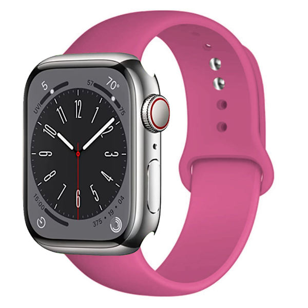 Klassisk holdbart silikonearmbånd til Apple Watch 38mm/40mm/41mm Grå M