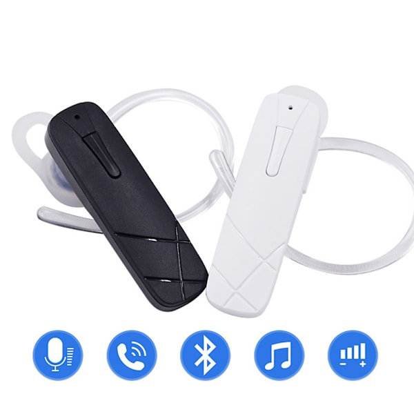 Praktiskt Bluetooth Handsfree Headset (Mini) Vit