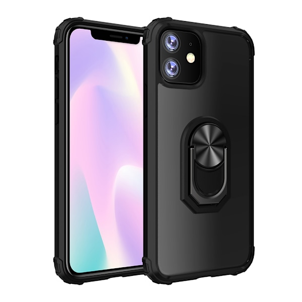 iPhone 12 Skal med Ringhållare Mörkblå