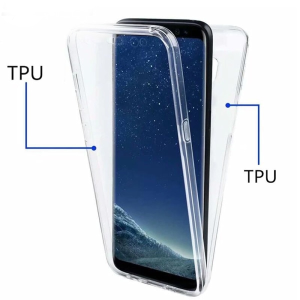 Suojaava kaksipuolinen silikonikuori - Samsung Galaxy S10 Plus Blå