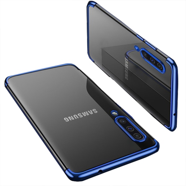 Elegant (FLOVEME) Silikonskal - Samsung Galaxy A70 Blå