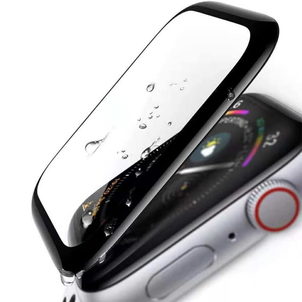 Apple Watch Series Ultra 49mm skjermbeskytter PET Svart ramme Transparent