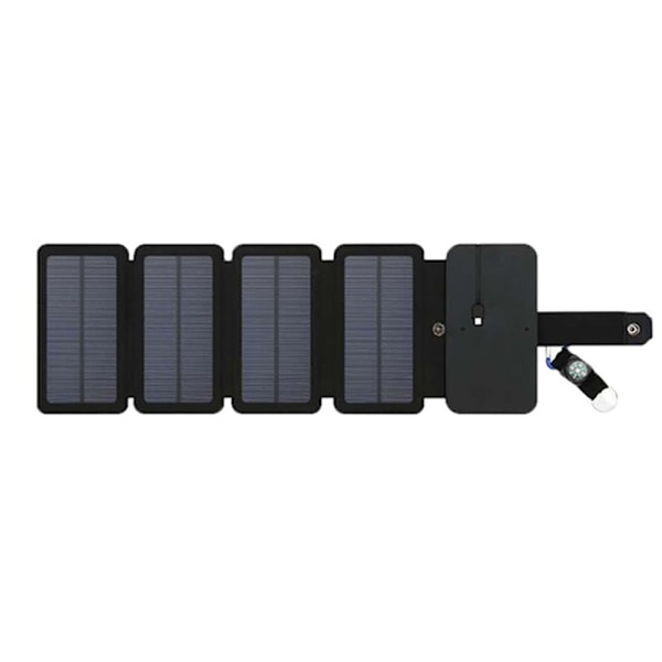 Praktiskt Solcell Överlevnads Powerbank Laddare 5 Paneler