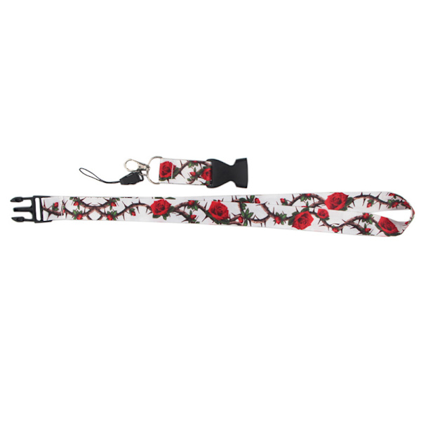 Elegant Nyckelband ROSOR Vit