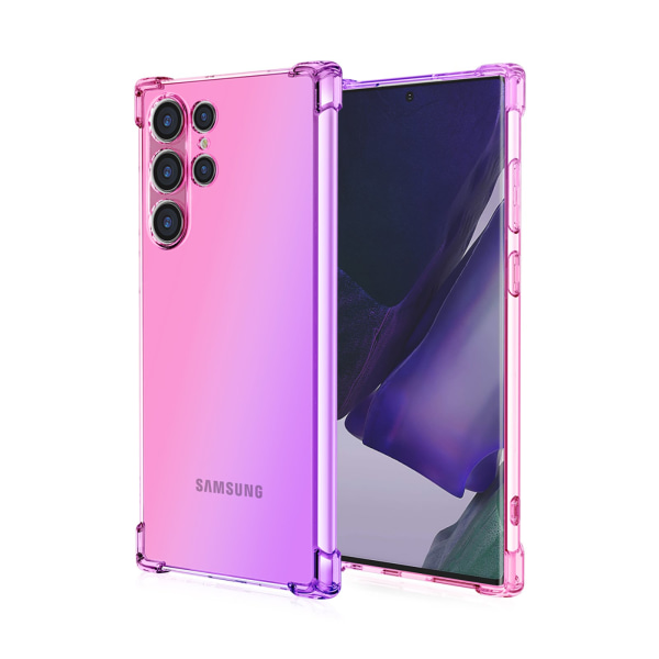 Samsung Galaxy - FLOVEME Cover Rosa/Lila S23 Ultra