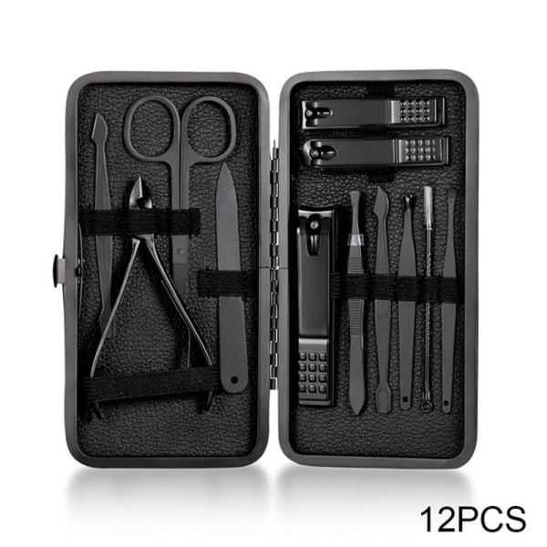 Praktiskt Manikyr/Pedikyr Kit (Rostfritt Stål) 16-Pack