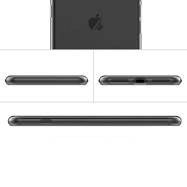 iPhone 5/5S/5SE - Suojaava silikonikuori (FLOVEME) Transparent/Genomskinlig