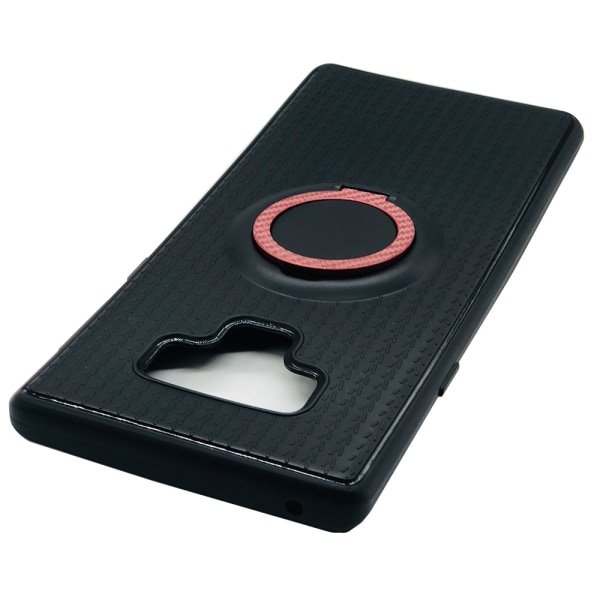 Suojakuori, jossa rengaspidike hiilikuitua - Samsung Galaxy Note 9 Röd