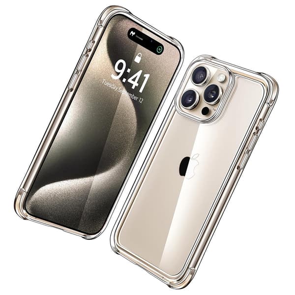 IPhone 15 pro - Smart Skyddsskal i silikon Rosa/Lila