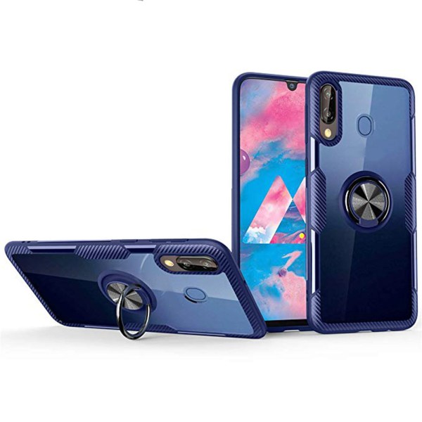 Huawei P Smart 2019 - Beskyttelsescover med ringholder Mörkblå Mörkblå