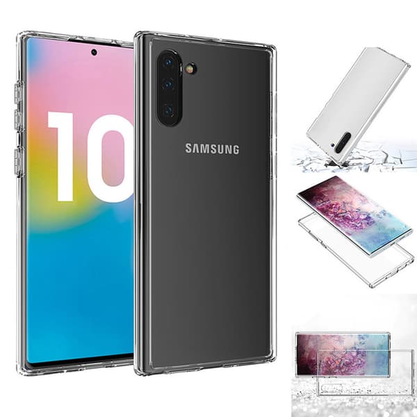 Dubbelsidigt Silikonskal - Samsung Galaxy Note10 Blå Blå