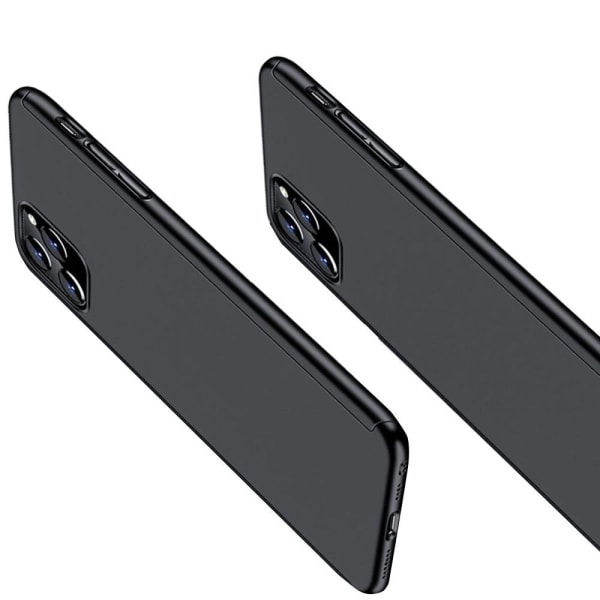 iPhone 12 - Stilfuldt beskyttende dobbeltsidet cover (FLOVEME) Blå