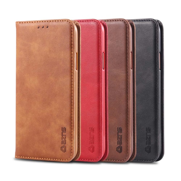 iPhone XS Max - Smart Practical Wallet Cover Röd