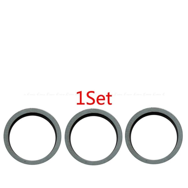3-PACK iPhone 11 Pro Max Bakre Kamerafälglins Reservdel Transparent
