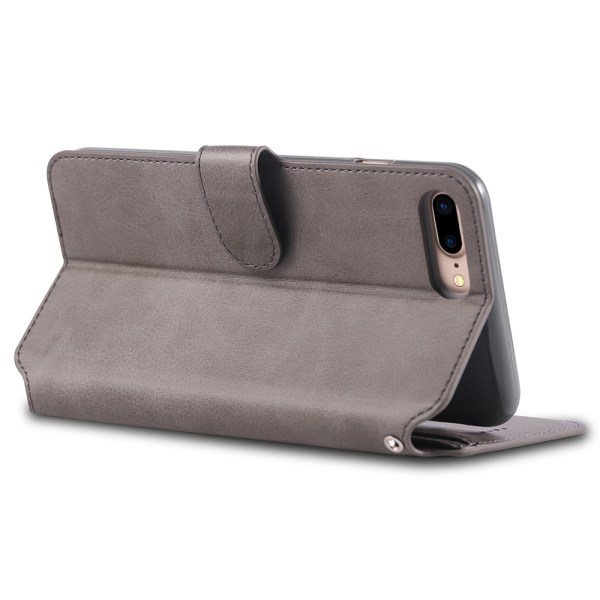 iPhone 7 Plus - Professionelt Yazunshi Wallet Cover Svart