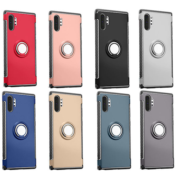 Elegant Smidigt Skal Ringhållare - Samsung Galaxy Note10 Plus Grå