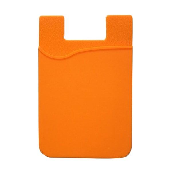 Stilig kortholder (selvklebende) for mobiltelefoner Orange