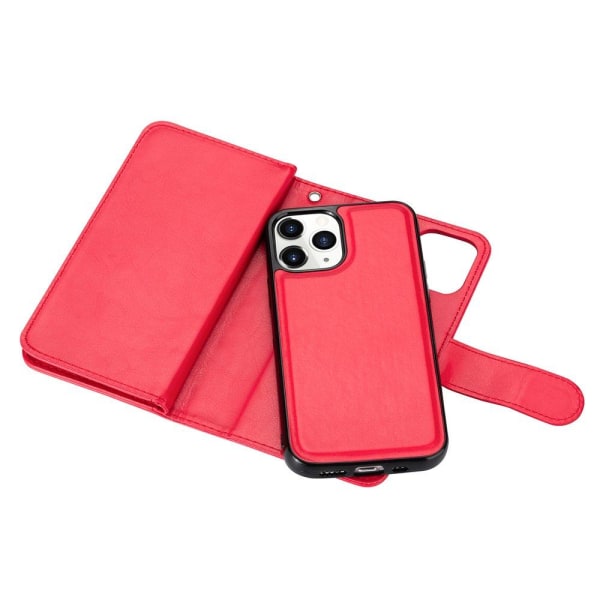 iPhone 12 Pro - Stilsäkert Effektfullt 9-Korts Plånboksfodral Röd