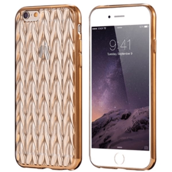 iPhone 6/6S - Stilfuldt luksus silikonecover fra CRYSTAL (ORIGINAL) Guld