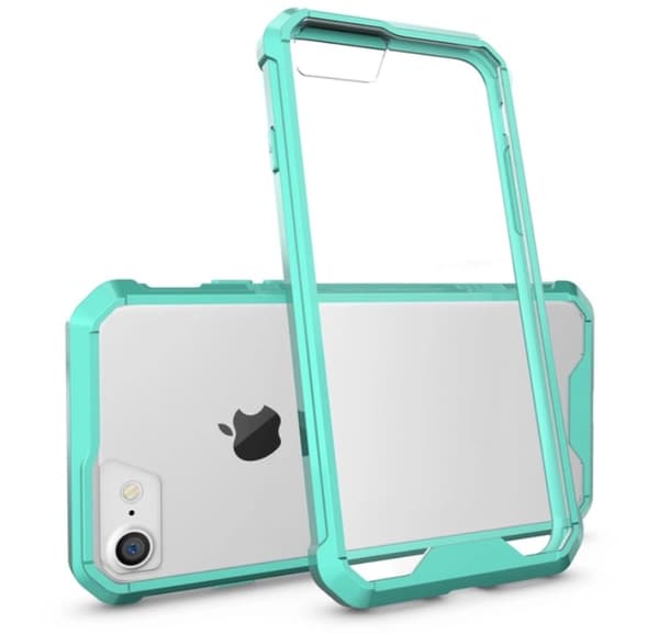 Praktiskt Silikonskal (Extra Stötdämpning) för iPhone 8 Rosa