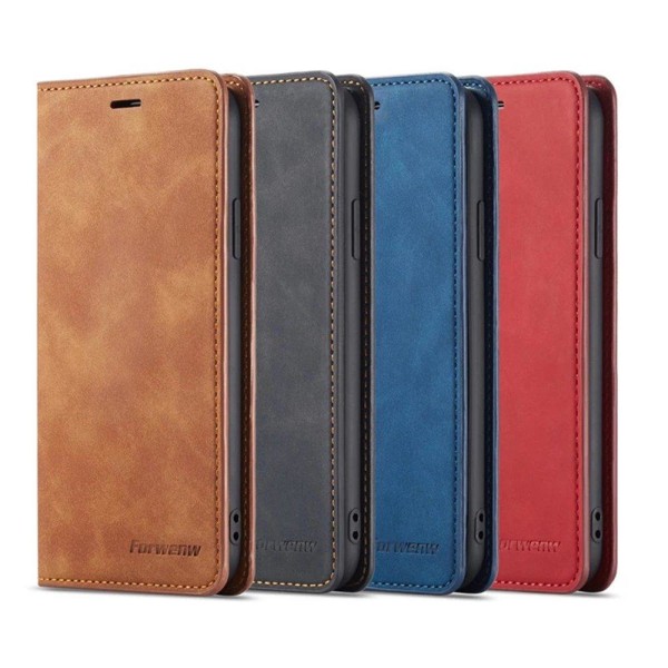 iPhone 12 Pro - Professional Impact Wallet Cover Brun