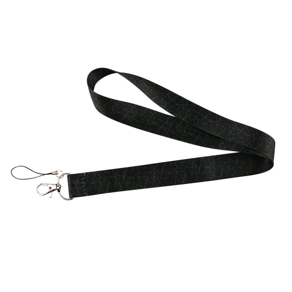 Nyckelband (Marmor-design) Svart
