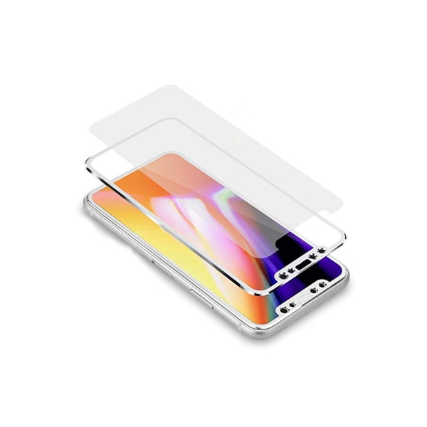 MyGuard Sk�rmskydd 2-PACK (Aluminium-ram) iPhone X Svart