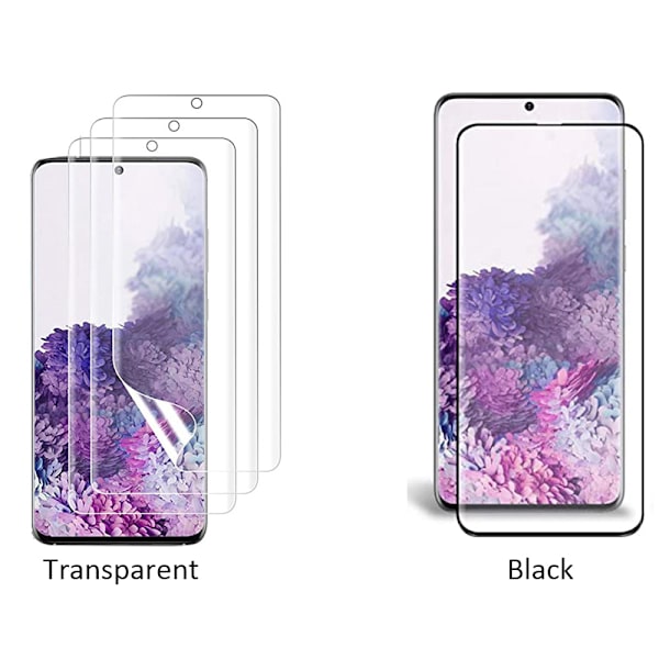 Galaxy S20 Plus 3-PACK Skärmskydd 9H 0,2mm Nano-Soft HD-Clear Transparent/Genomskinlig