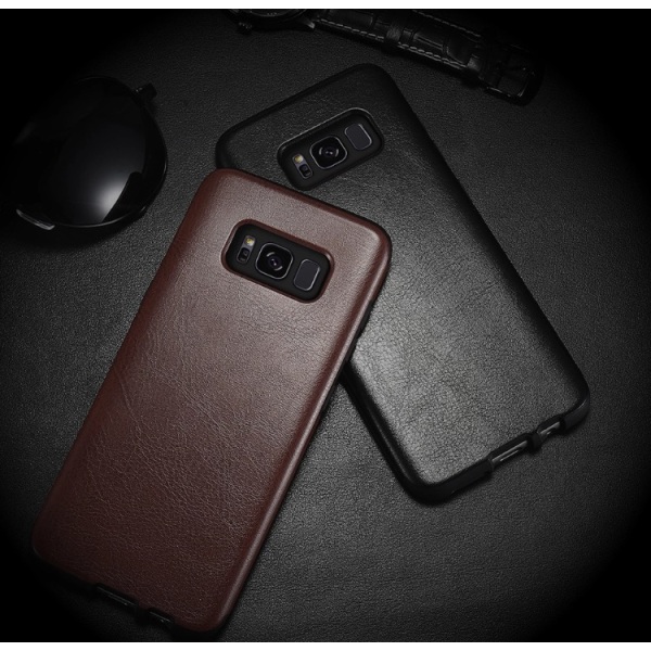 Samsung Galaxy S8+ - NKOBEE Stilrent L�derskal (ORIGINAL) Röd