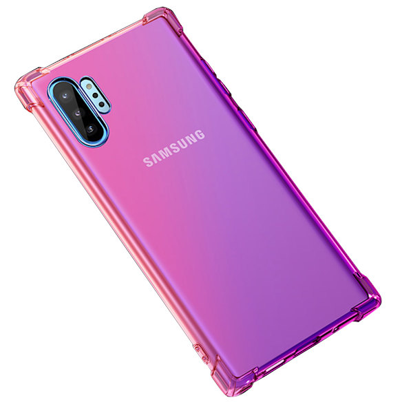 Samsung Galaxy Note10 Plus - Stötdämpande Silikonskal Transparent/Genomskinlig