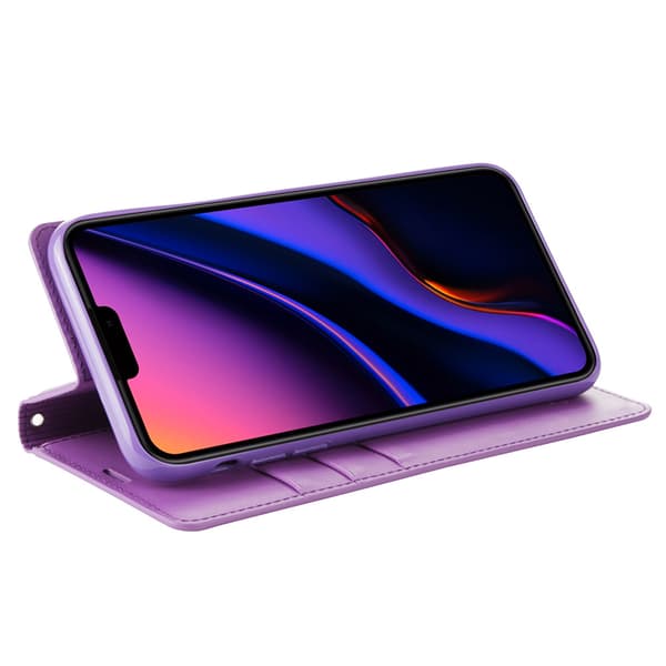 iPhone 11 Pro Max - Praktiskt Smidigt Plånboksfodral Rosaröd