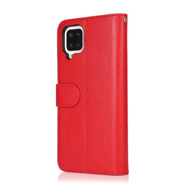Samsung Galaxy A12 - Elegant Praktiskt Plånboksfodral Röd