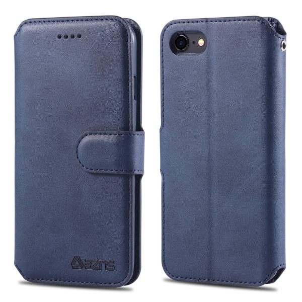 iPhone SE 2022 - Yazunshi lommebokdeksel Blå