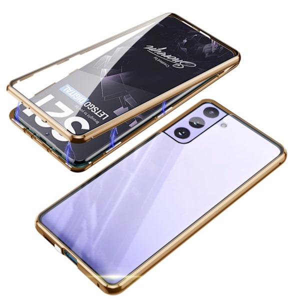 Samsung Galaxy S21 Plus - Smart Dubbelt Magnetiskt Skal Blå