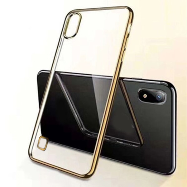 Samsung Galaxy A10 - Stilfuldt beskyttende silikonecover FLOVEME Guld