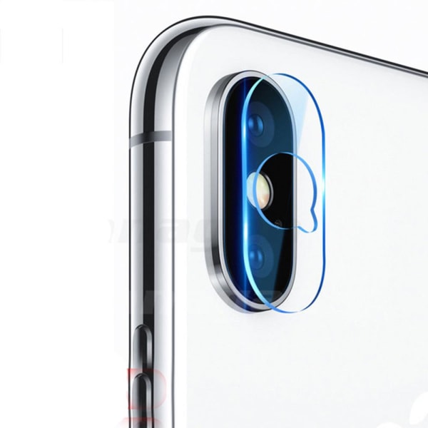 3-PAKK iPhone X/XS skjermbeskytter + kameralinsebeskytter HD 0,3 mm Transparent/Genomskinlig