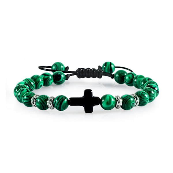 Stilrent Unikt Hållbart Kularmband Malachite