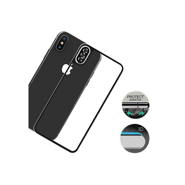 HuTech Protection for the Back (alumiini) iPhone XR:lle Svart