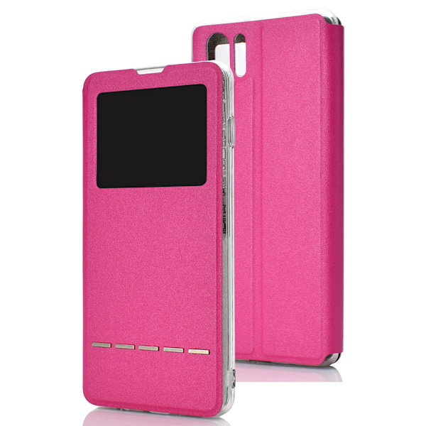 Praktiskt Smartfodral med Fönster - Huawei P30 Pro Rosa Rosa