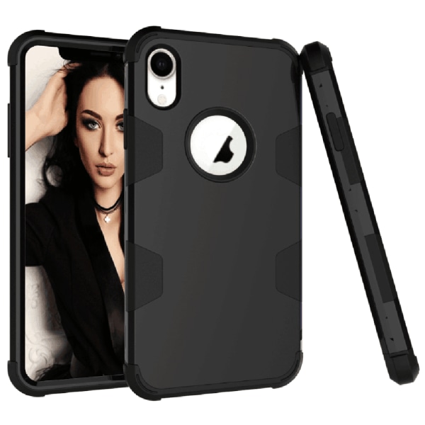 Smart og stødabsorberende Hybrid cover (LEMAN) iPhone XR Lila